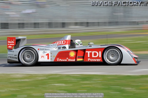 2008-04-26 Monza 0596 Le Mans Series - Capello-McNish - Audi R10 TDI